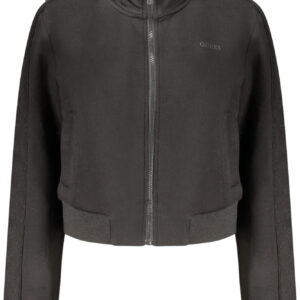 GUESS JEANS FELPA CON ZIP DONNA NERO