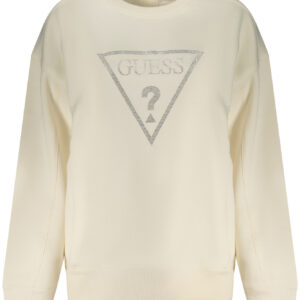 GUESS JEANS FELPA SENZA ZIP DONNA BIANCO