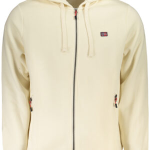 NORWAY 1963 FELPA CON ZIP UOMO BIANCO
