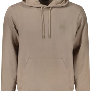 HUGO BOSS FELPA SENZA ZIP UOMO MARRONE