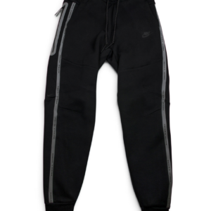 NIKE Tech Fleece Joggers Black White Reflective