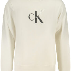 CALVIN KLEIN FELPA SENZA ZIP UOMO BIANCO