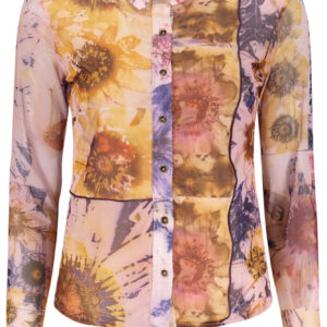 DESIGUAL CAMICIA MANICHE LUNGHE DONNA ROSA