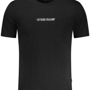 GUESS JEANS T-SHIRT MANICHE CORTE UOMO NERO