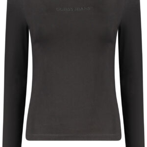 GUESS JEANS T-SHIRT MANICHE LUNGHE DONNA NERO