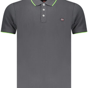 NORWAY 1963 POLO MANICHE CORTE UOMO GRIGIO
