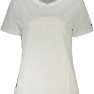 TOMMY HILFIGER T-SHIRT MANICHE CORTE DONNA BIANCO