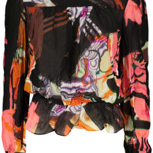DESIGUAL CAMICIA MANICHE LUNGHE DONNA NERO