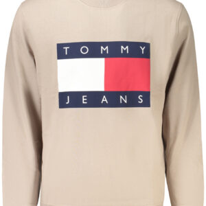 TOMMY HILFIGER FELPA SENZA ZIP UOMO BEIGE