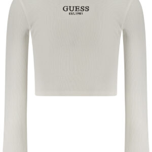 GUESS JEANS T-SHIRT MANICHE LUNGHE BAMBINA BIANCO