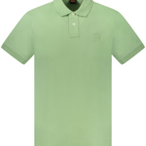 HUGO BOSS POLO MANICHE CORTE UOMO VERDE