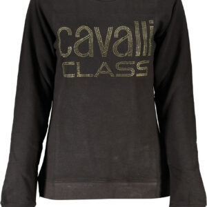 CAVALLI CLASS FELPA SENZA ZIP DONNA NERO
