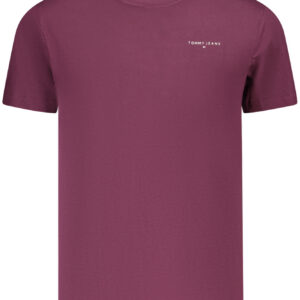 TOMMY HILFIGER T-SHIRT MANICHE CORTE UOMO VIOLA