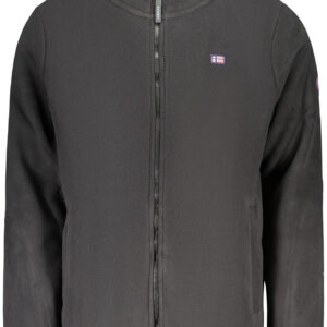 NORWAY 1963 FELPA CON ZIP UOMO NERO