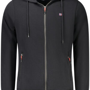 NORWAY 1963 FELPA CON ZIP UOMO NERO