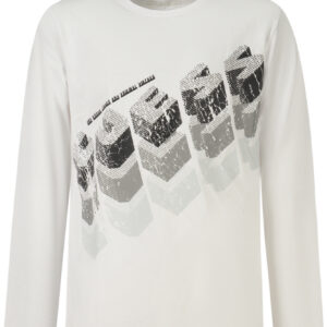 GUESS JEANS T-SHIRT MANICHE CORTE BAMBINO BIANCO