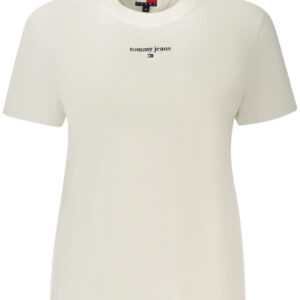 TOMMY HILFIGER T-SHIRT MANICHE CORTE DONNA BIANCO